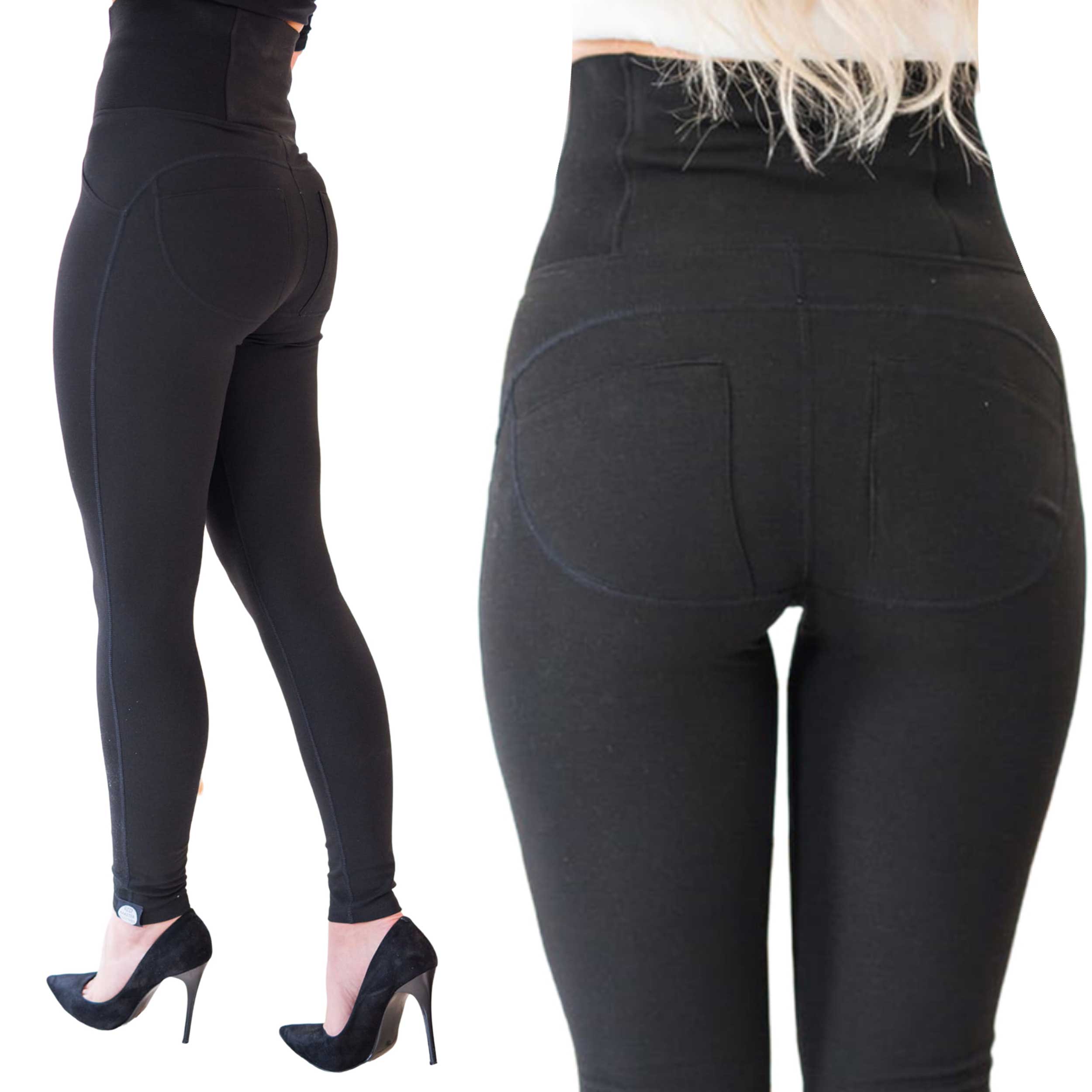 

Wyszczuplające Damskie Leginsy Wysokie Getry Up L