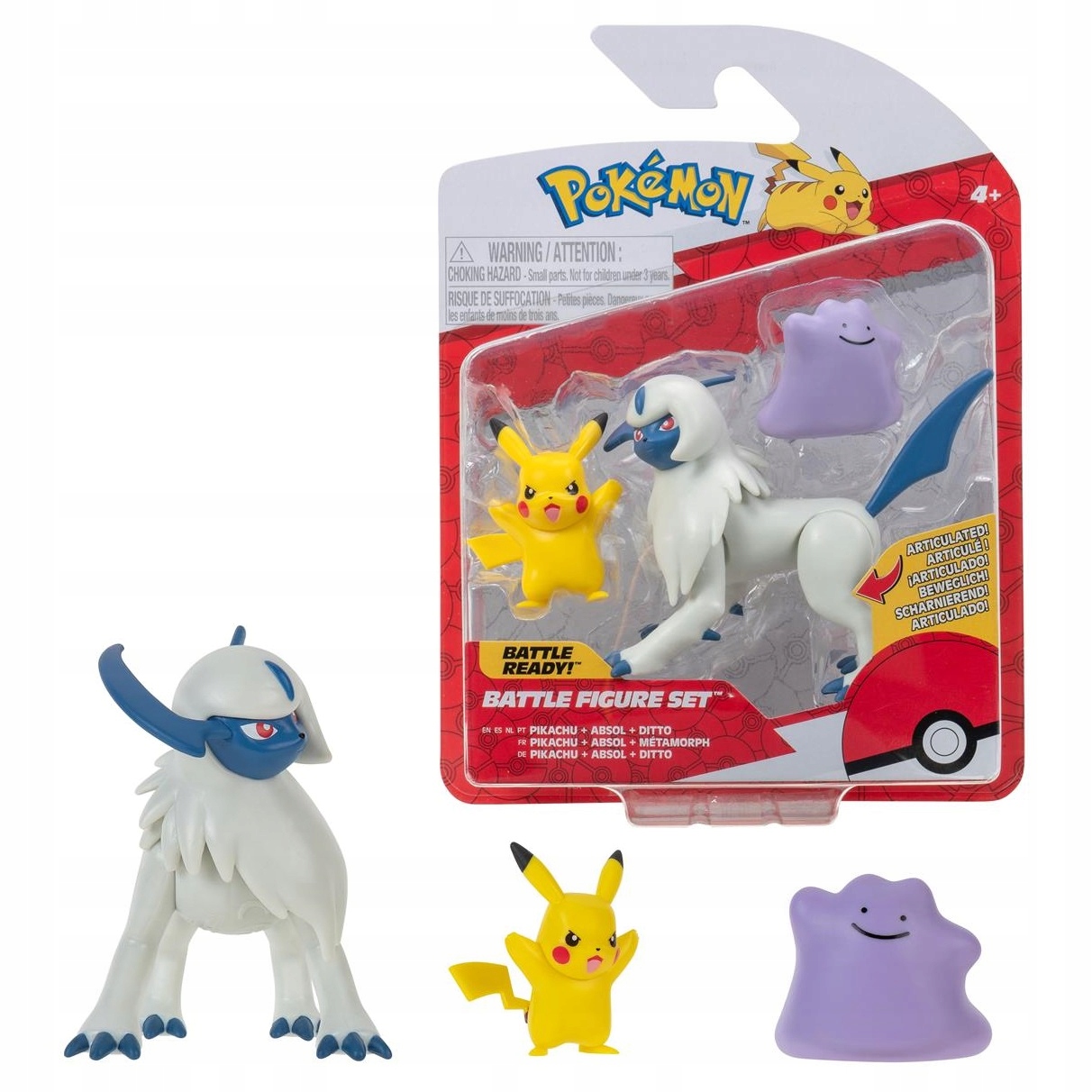 

Pokemon 3 Figurki Pikachu Absol Ditto PKW3044