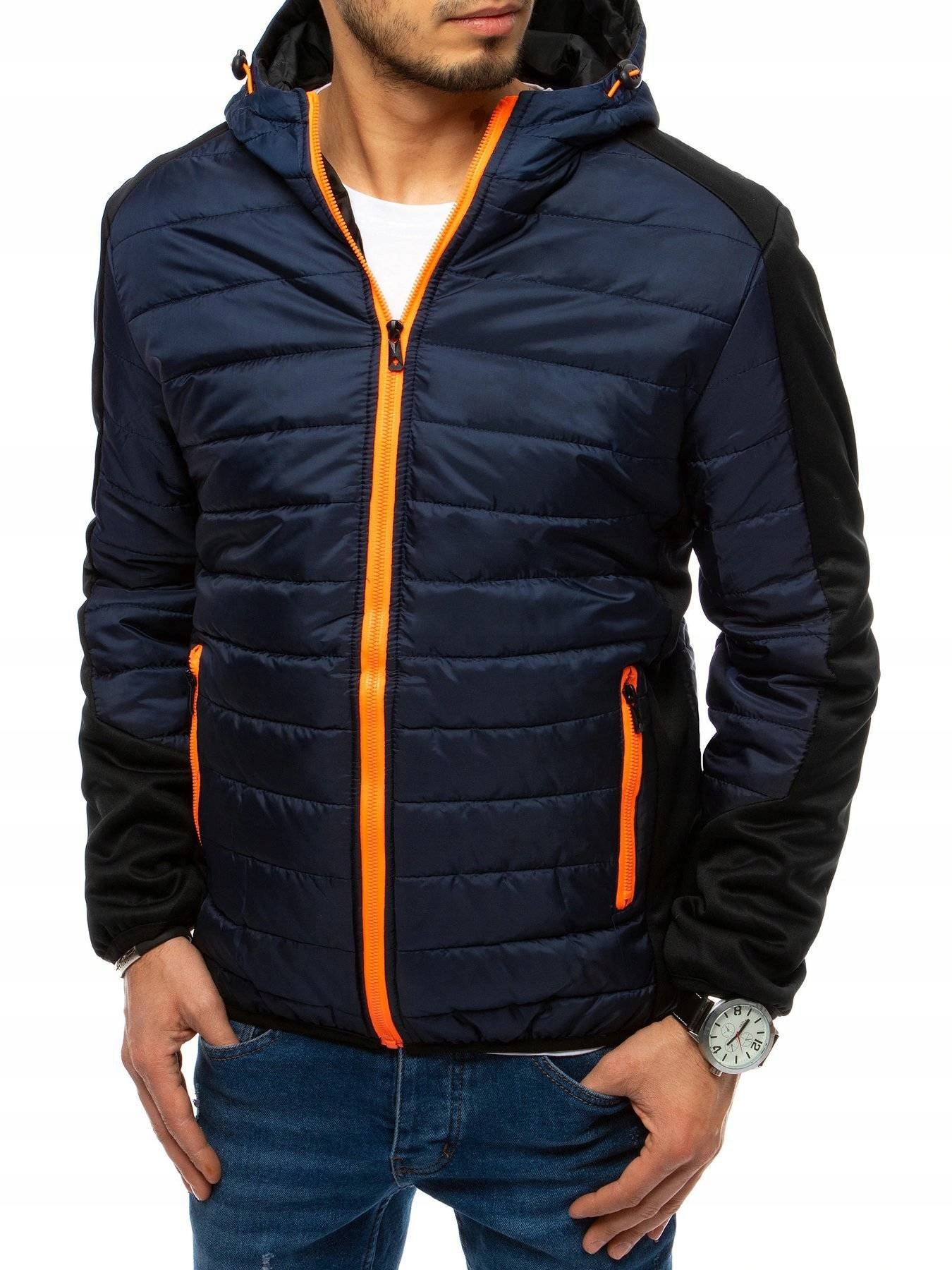 

Męska Pikowana Kurtka Przejściowa tx3695 - XL
