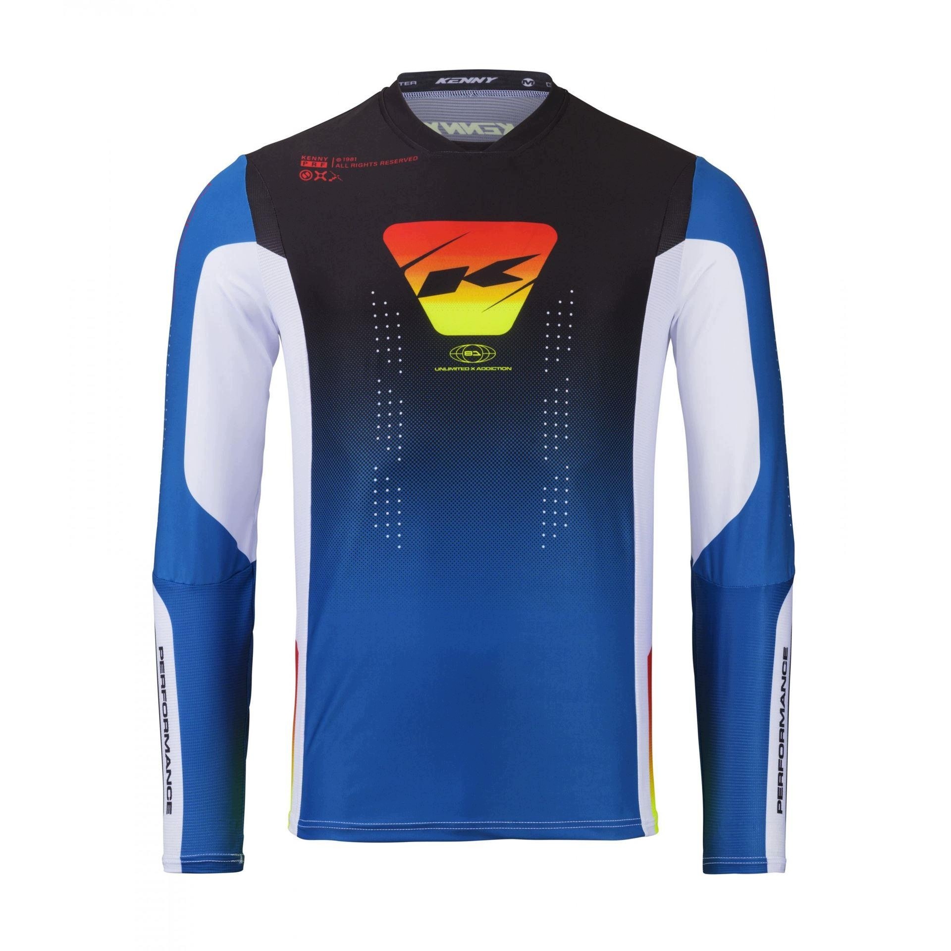 Kenny Racing Tričko Cross/enduro Performance Gradient Farba Modrá Roz