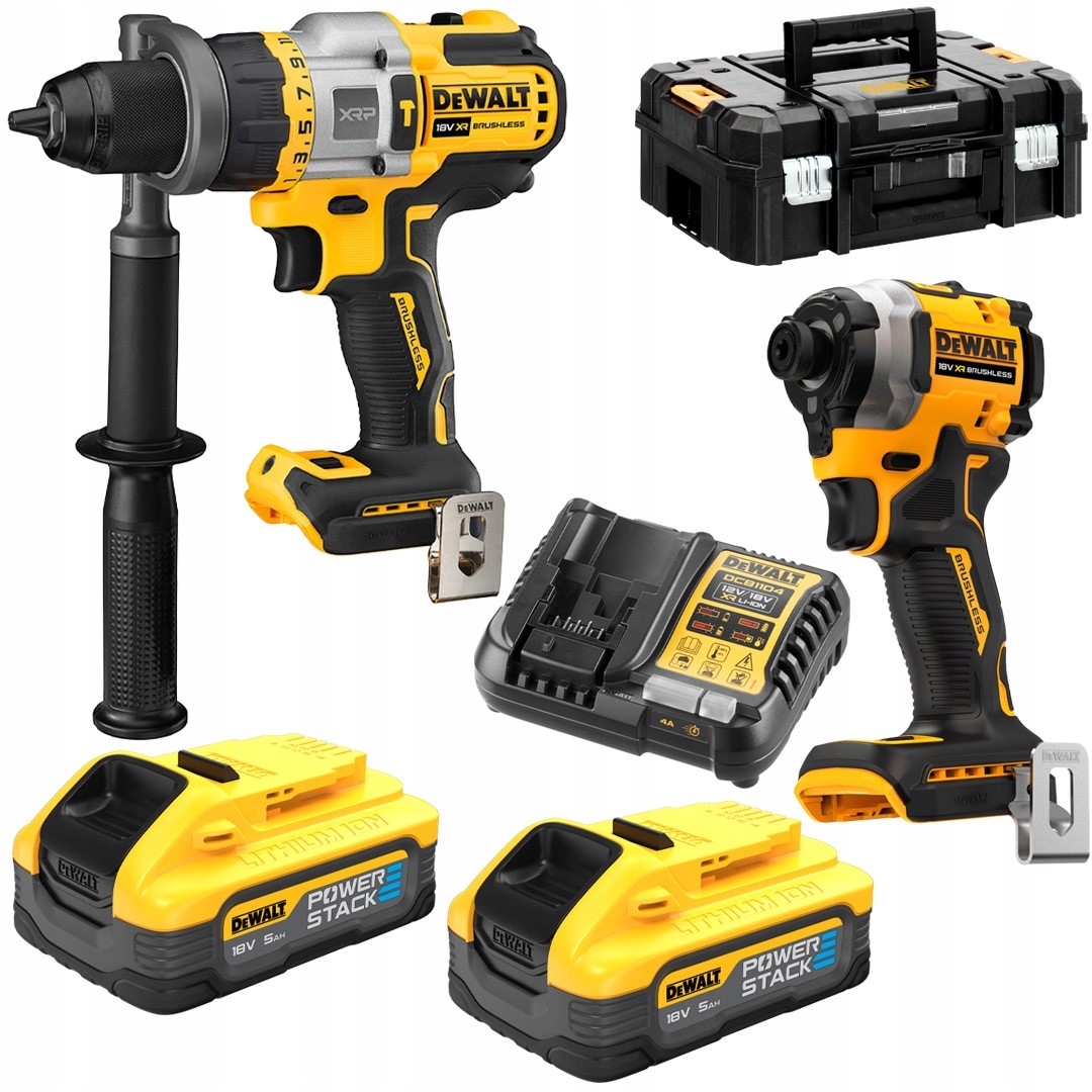 Zestaw wiertarka DCD999 i zakrętarka DCF850 Dewalt 18 V DCK2052H2T-QW