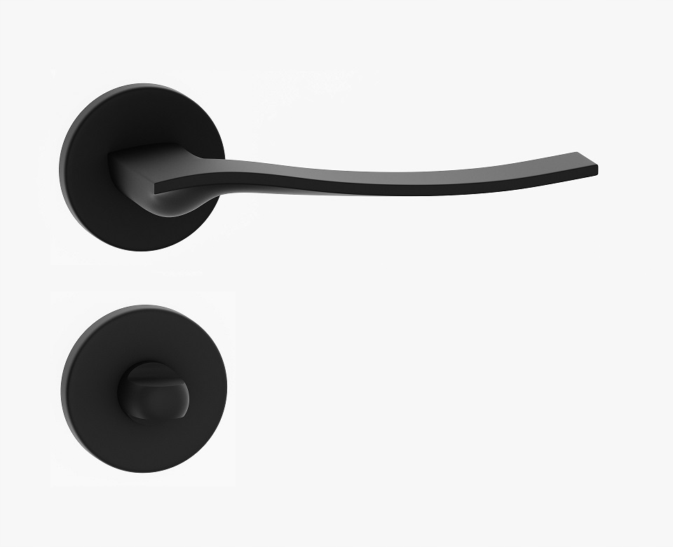 italská klika Alma Ropr černá Wc rozety