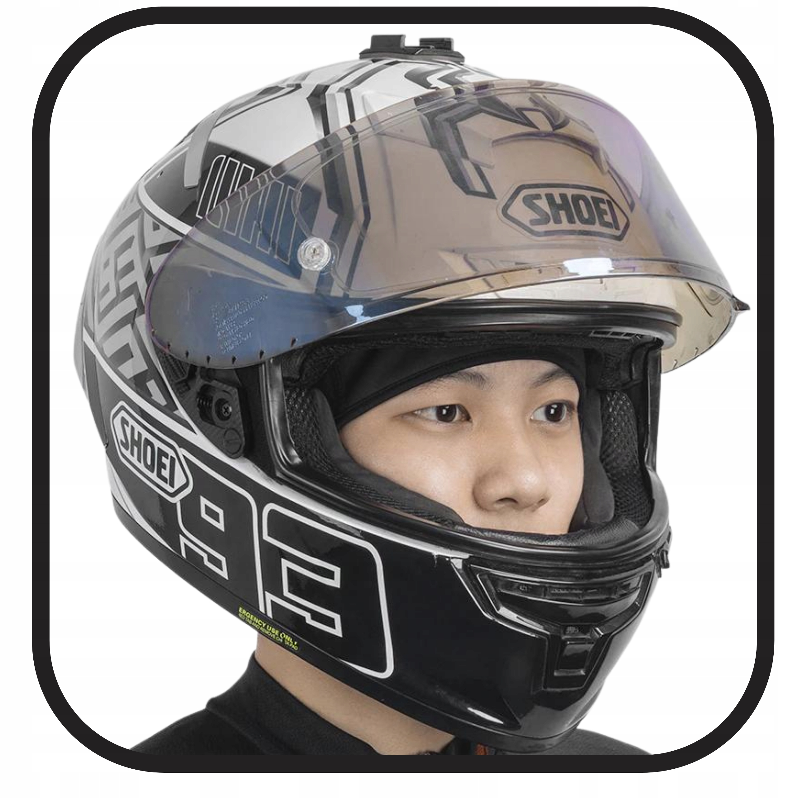 Czapka na motor pod kask ciepła na uszy ROCKBROS Typ Cross / Enduro