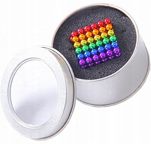 

Neocube Klocki Kulki Magnetyczne 5mm 216szt Tęcza