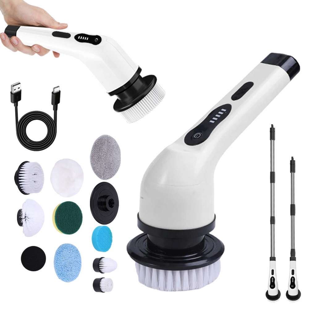 Levně Turbomop Elektrický Čisticí Kartáč 9V1 Bezdrátový 2000 Mah