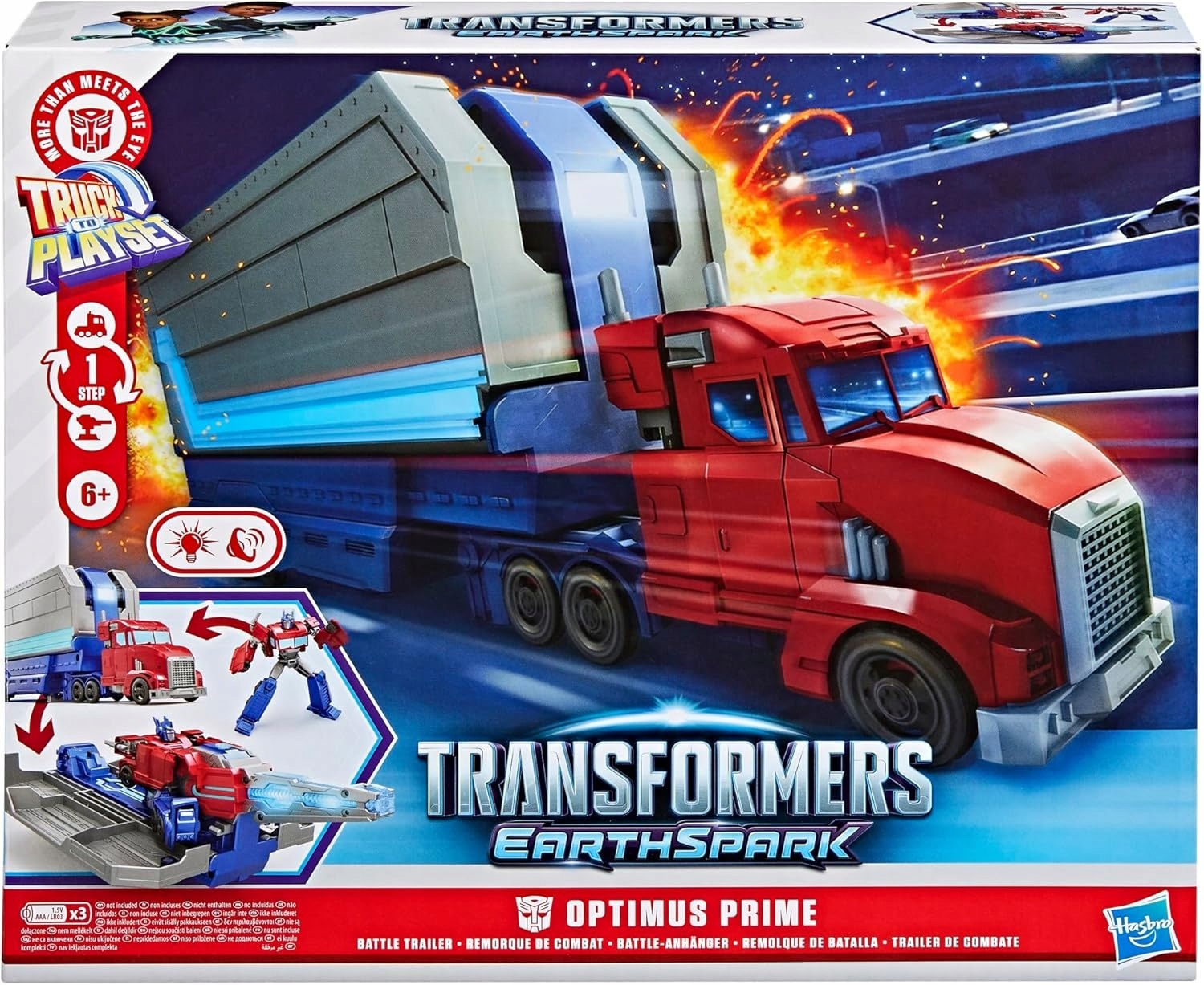 Transformers Earthspark Figurka 2V1 Optimus Prime Světlo Zvuk G0750