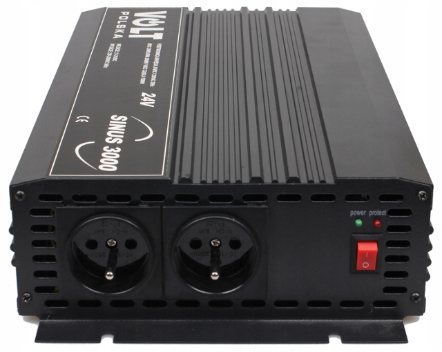 Volt Poľsko Sinus 3000 Konvertor 24V 230V 1500/3000W