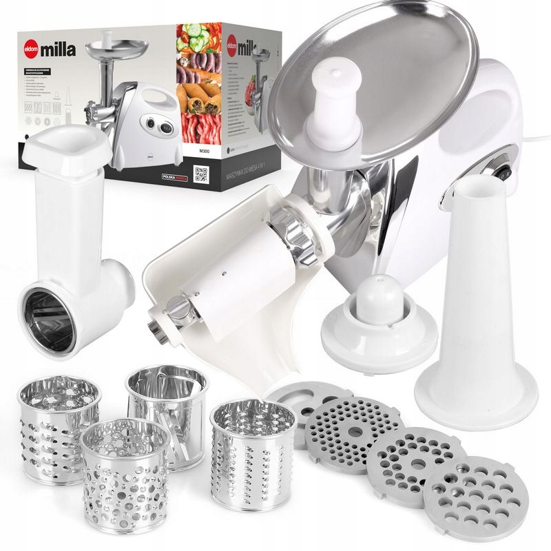 Mlýnek Na Maso Volnootáčkový Kráječ 5v1 Eldom M300 Silný