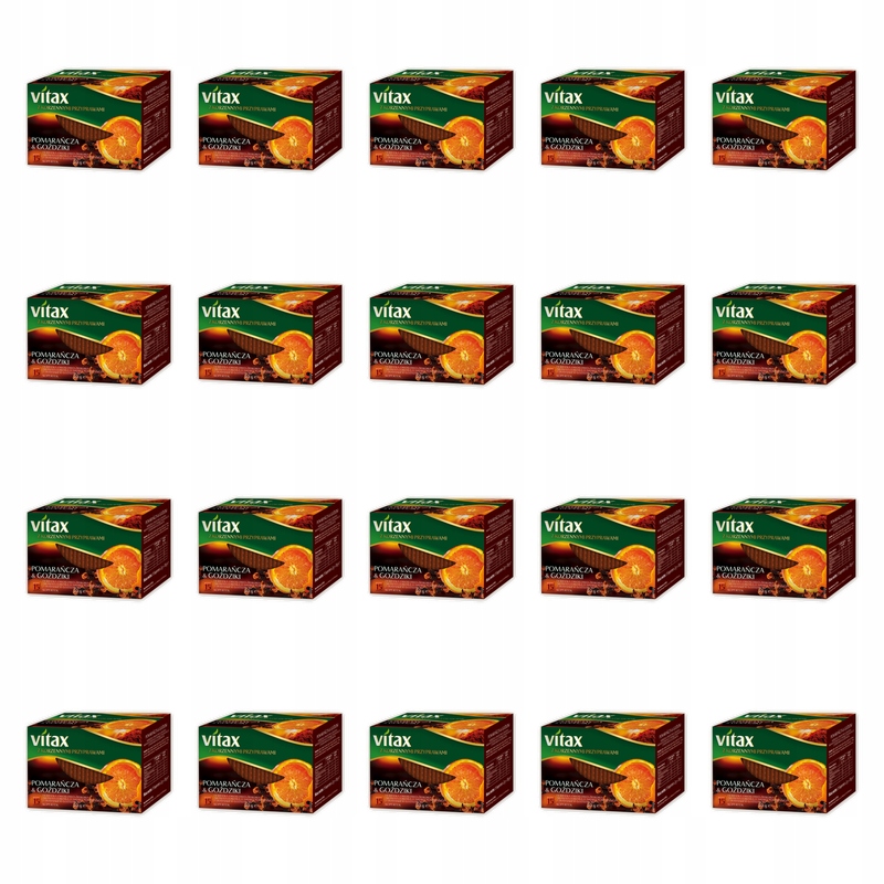 Herbata Vitax Pomarańcza&Goździki 15 torebek x 2 g w kopertkach X20