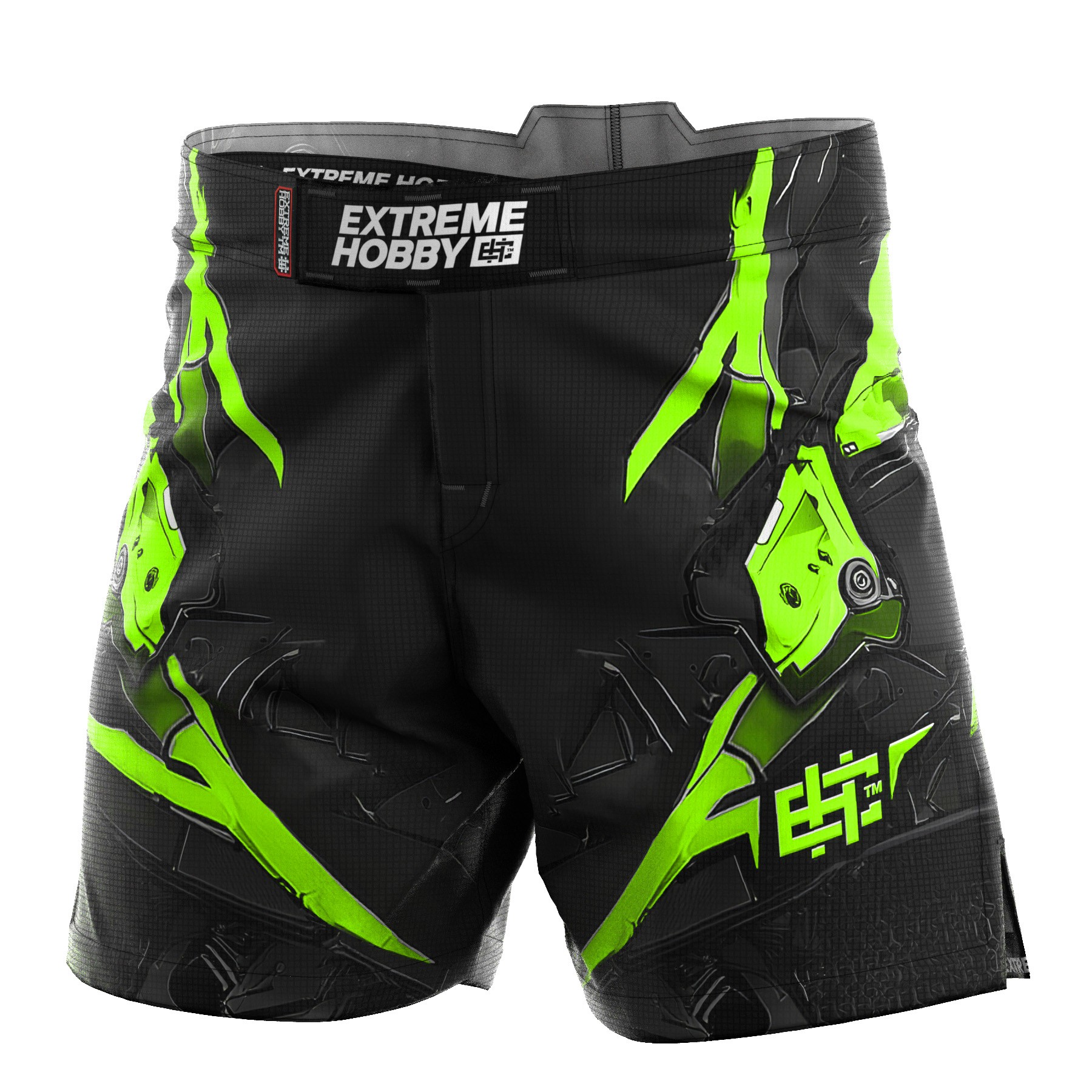 Spodenki na siłownię Extreme Hobby athletic męskie Iron Force M Limonka