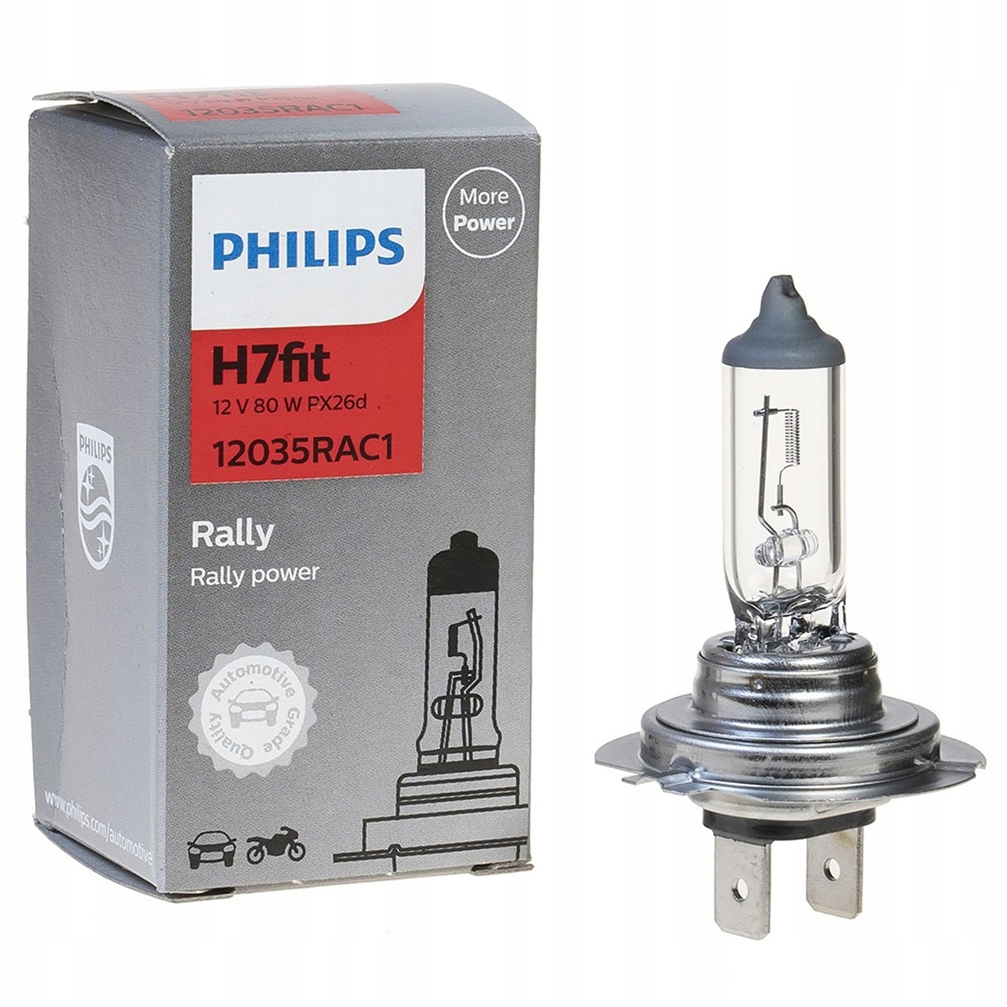Philips Żarówka H7 Rally 80W off-road bez Ece