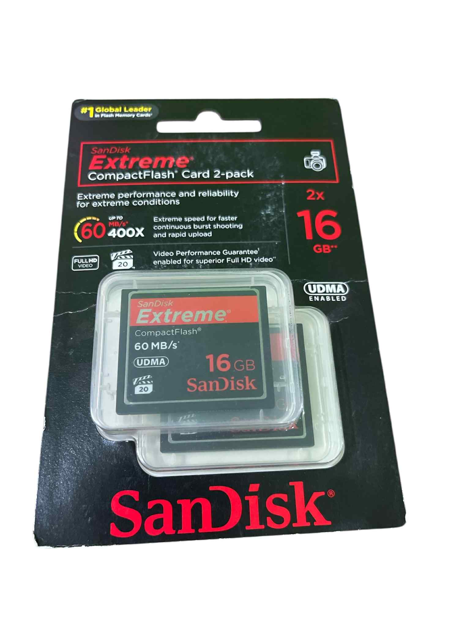 Sandisk Extreme Compact Flash 16GB Udma (SDCFX-016G-X46) 2 ks