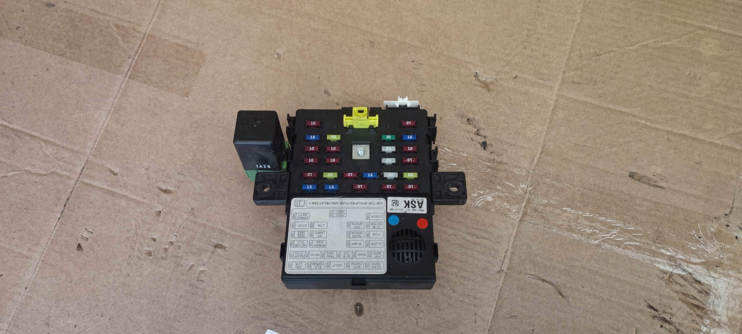 CHEVROLET SPARK M300 Module fusibles ASK + WTYCZKI