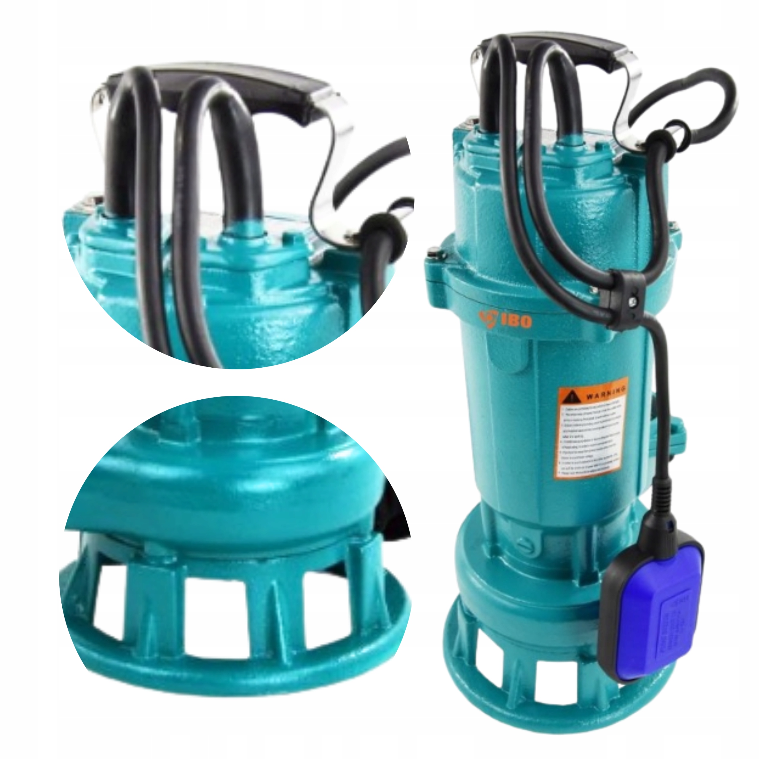 Pompa Zatapialna Z Rozdrabniaczem Pływakiem Ibo Furiatka 550 Wydajna Mocna