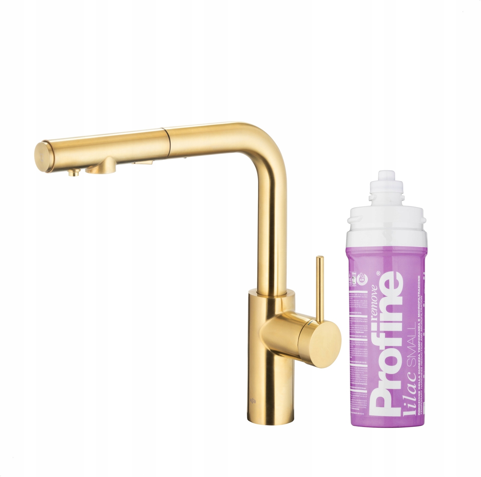 Kfa Kuchynská Batéria Duero Pure Basic Profine Lilac S, Brushed Light Gold (brúsené Svetlé Zlato)