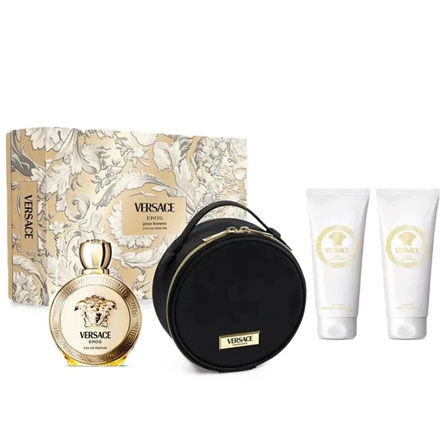 Versace Eros Pour Femme zestaw Edp 100 ml balsam 100 ml żel 100 ml
