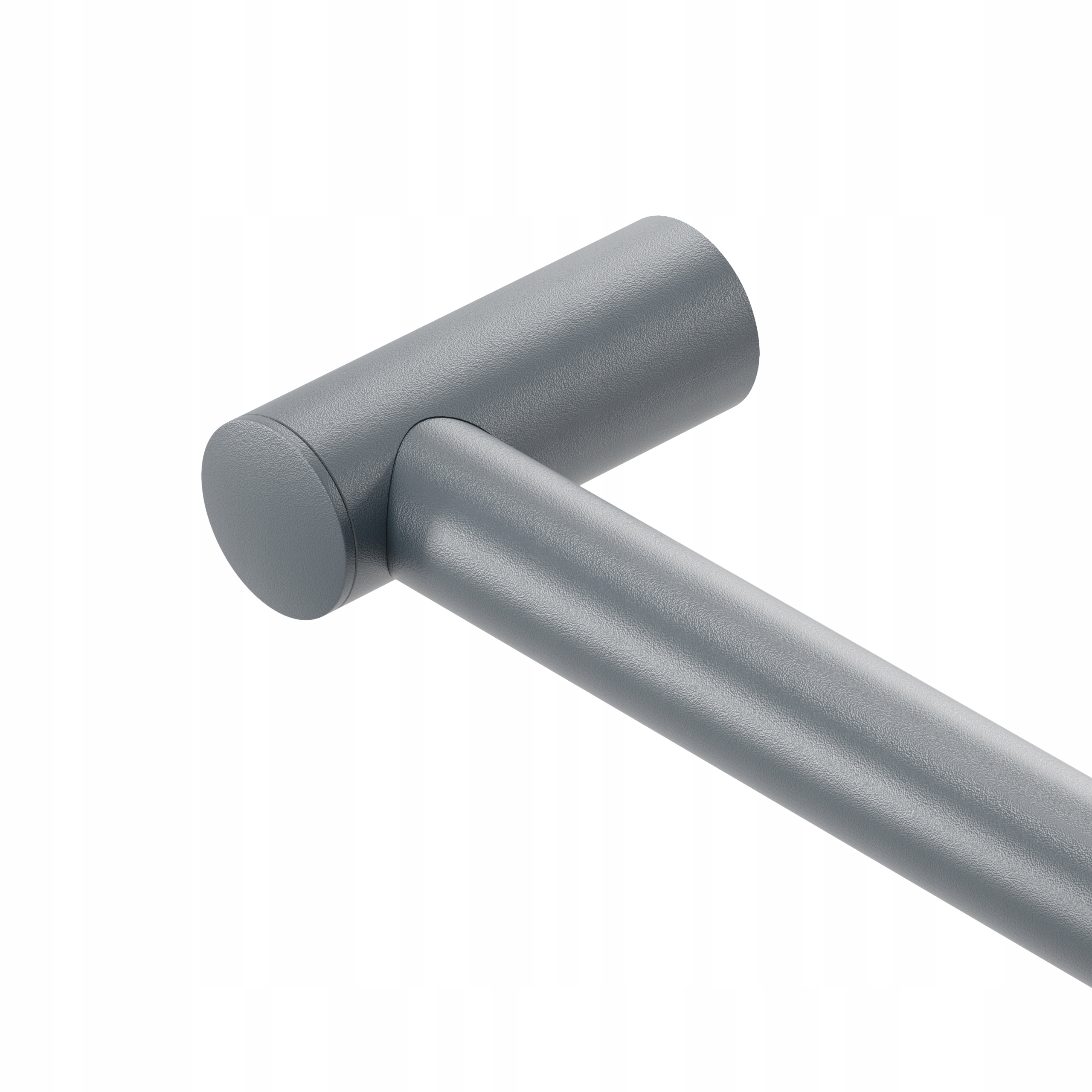 Schodišťové zábradlí, nástěnný držák zábradlí, kov, průměr 25 mm, antracit, 100 cm Nero