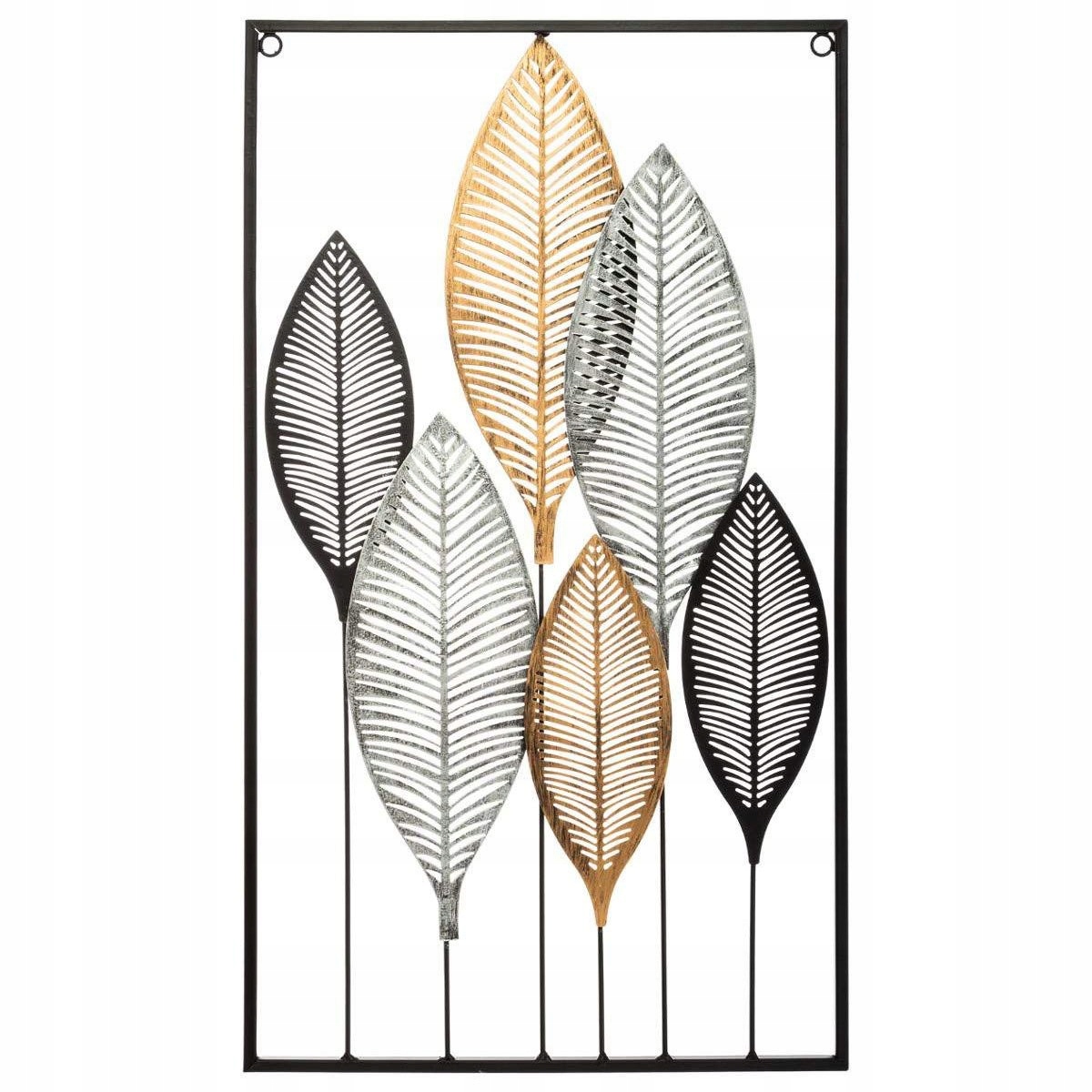 

Dekoracja Ścienna obraz Deco metalowe liście 37x65
