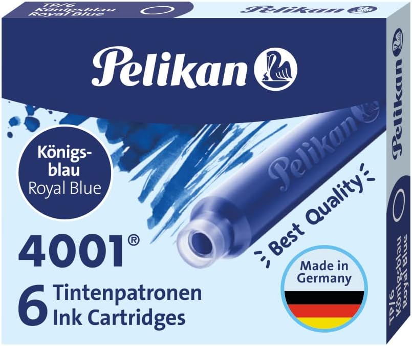 NABOJE DO PIÓR STANDARD PELIKAN NIEBIESKIE EAN (GTIN) 4012700301178