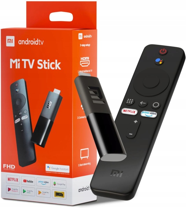 Odtwarzacz Multimedialny Xiaomi Smart Tv Stick Netflix Google Prime Apps