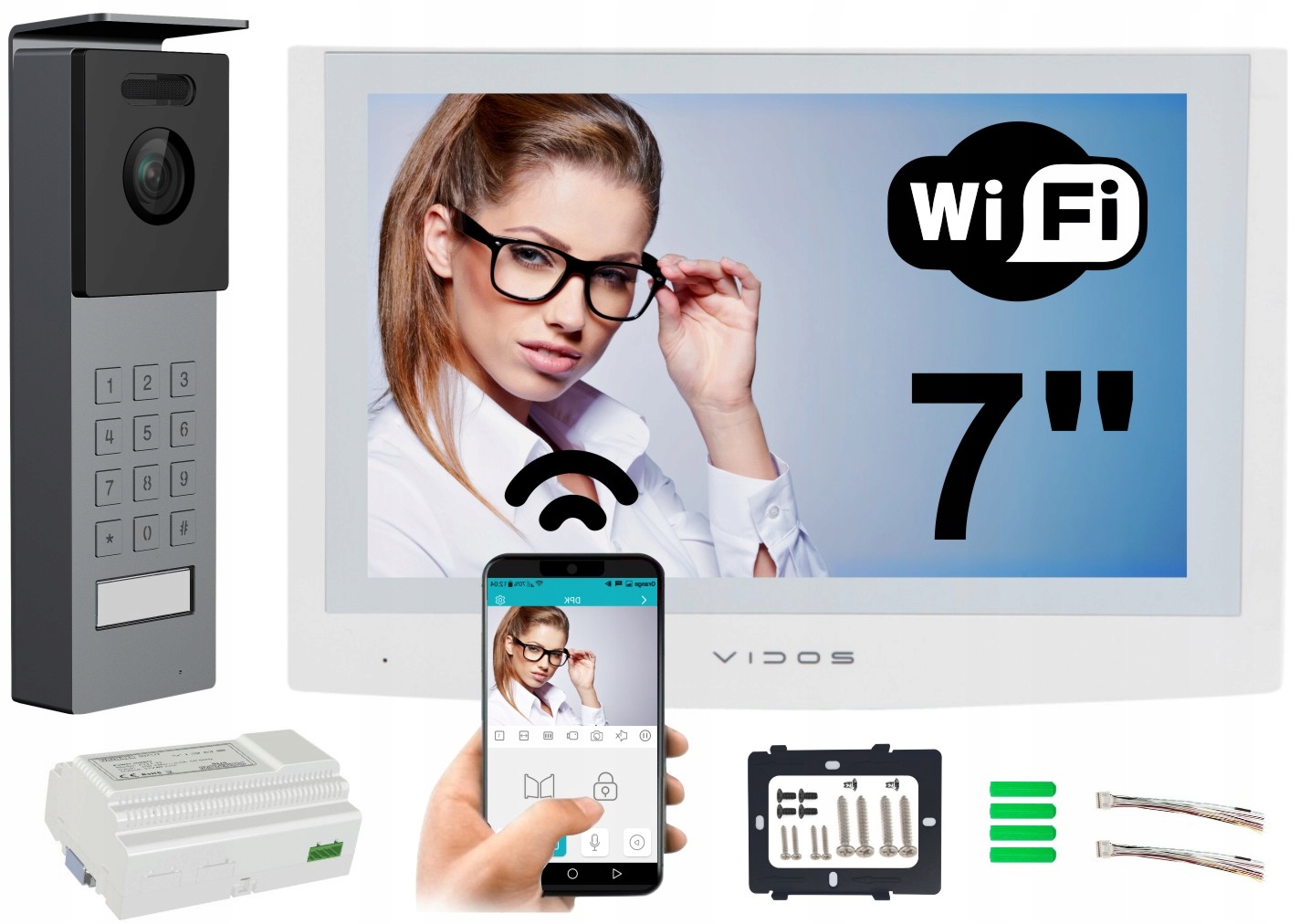 Wideodomofon Vidos 2IP Monitor M200W-X WIFi