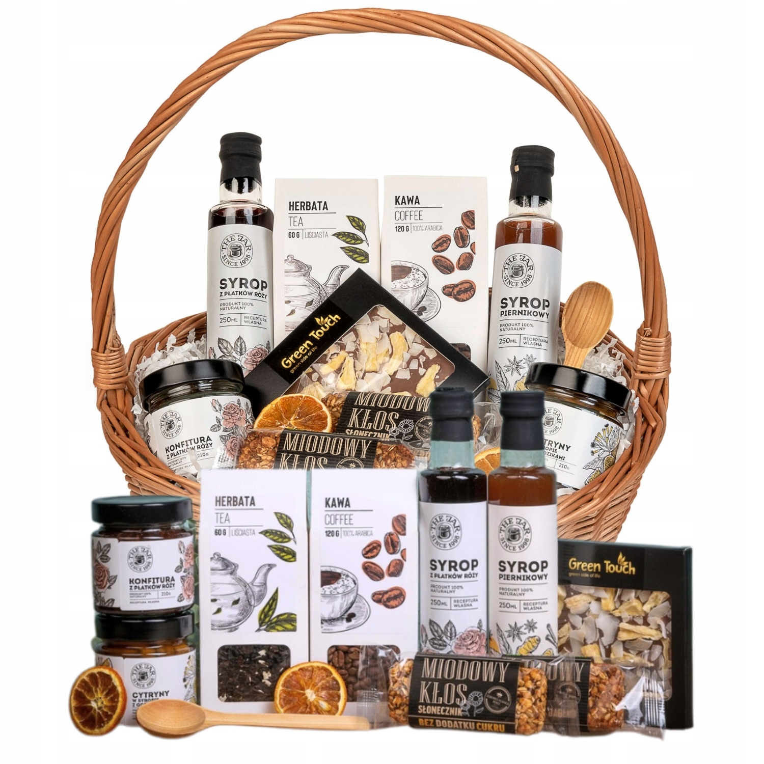 Kosz Prezentowy Zestaw Herbata Czekolada Na Wielkanoc Wielkanocny