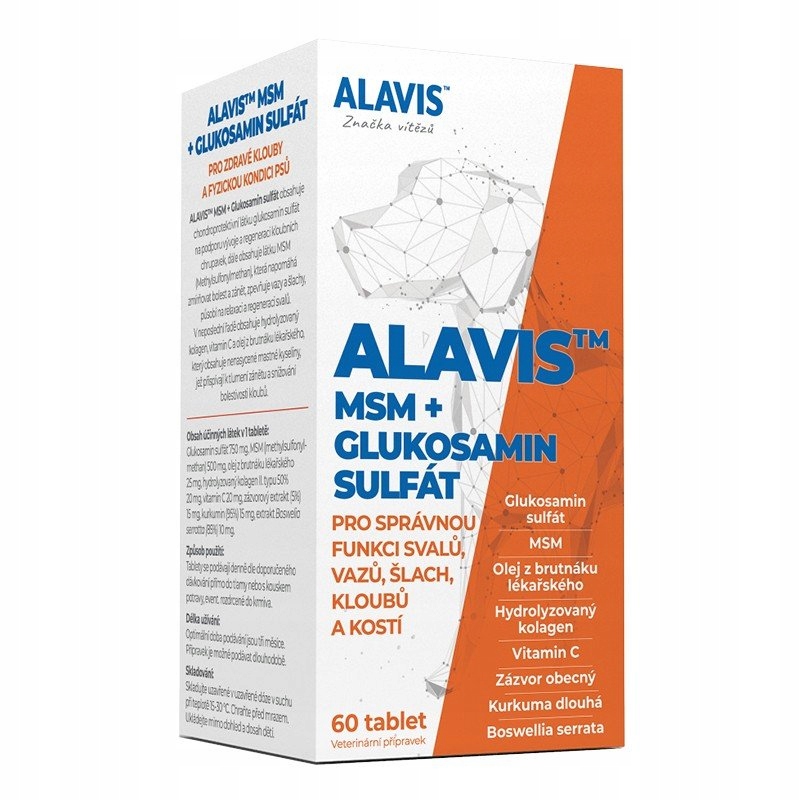 Levně Alavis Msm Glucosamin sulfát 60 tablet