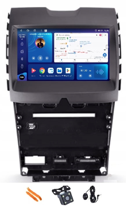 Rádio Android Navigácia Qled Carplay Lte 64GB Gps Dsp Ford Edge S-max 15-18