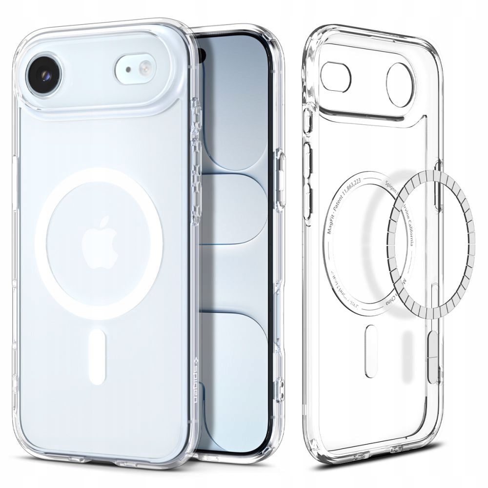 Etui ochronne case na iPhone 17 Air Ultra Hybrid MagSafe przezroczystobiałe