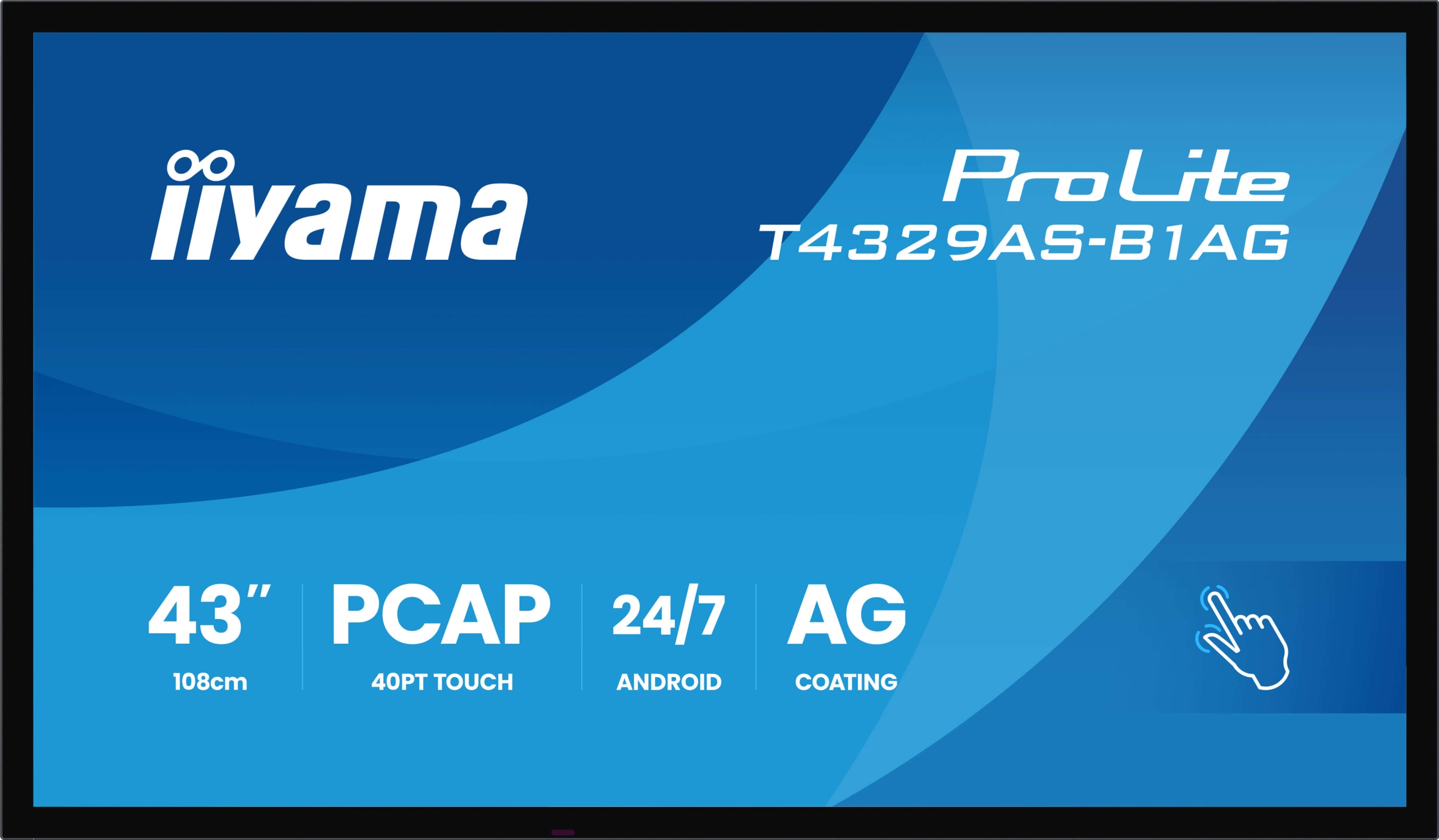43" iiyama T4329AS-B1AG: Va, 4K Uhd, Android, 24/7