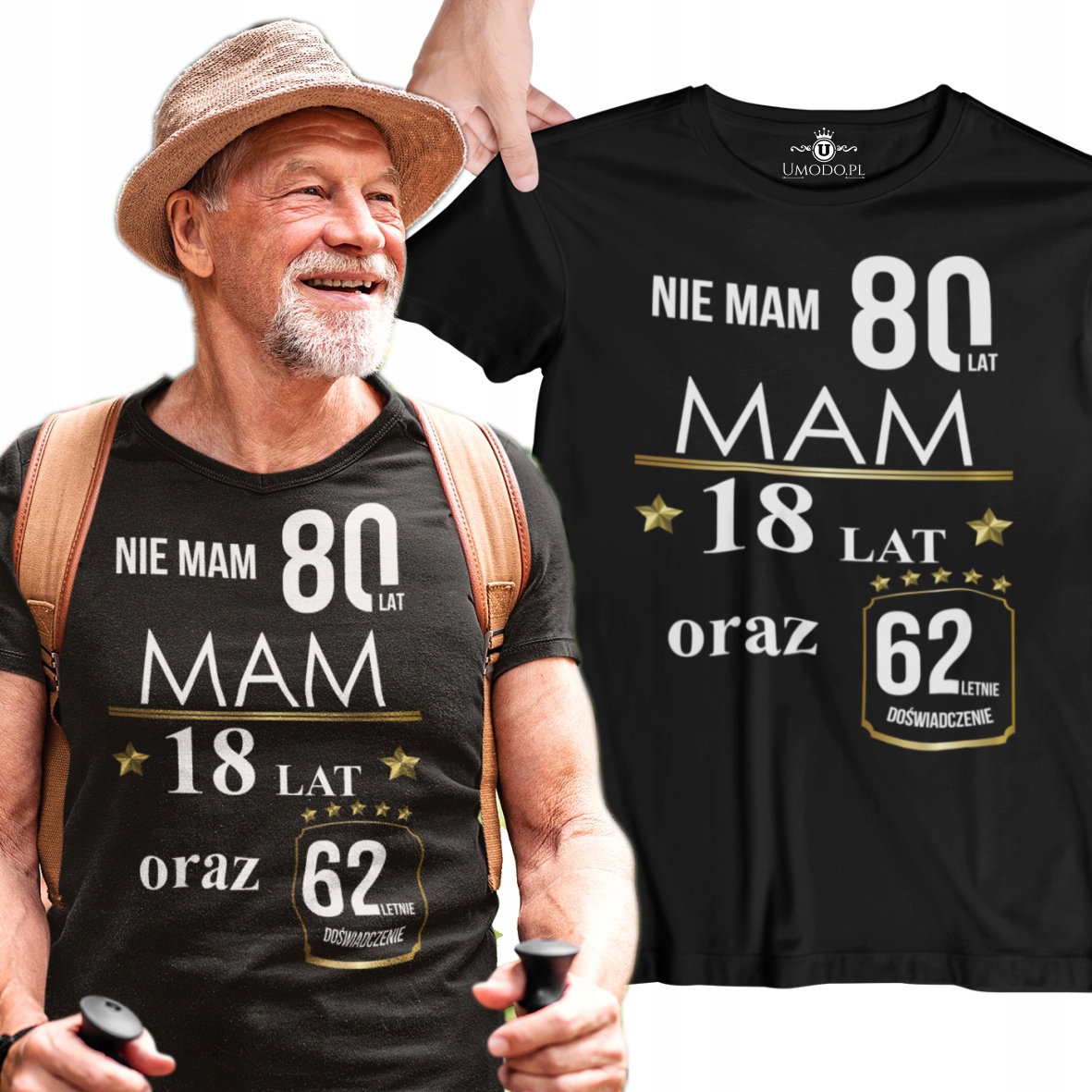 

Koszulka na 80 Urodziny 60 70 80 Lat Urodzinowa