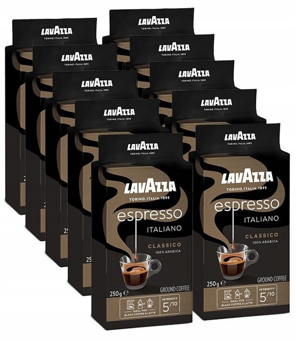 Levně Mletá káva Lavazza Espresso 10x 250 g