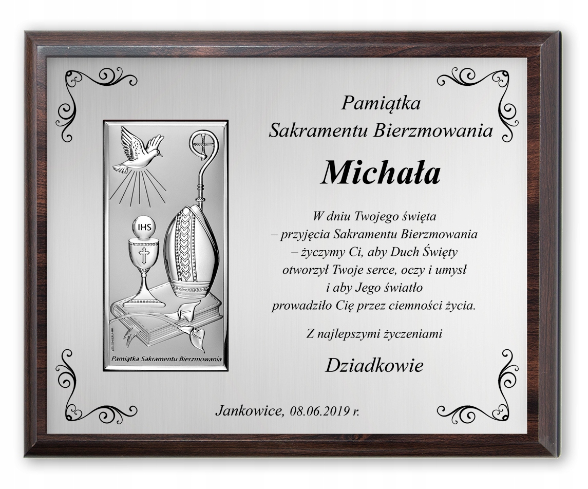 

Na Bierzmowanie Pamiątka Bierzmowania