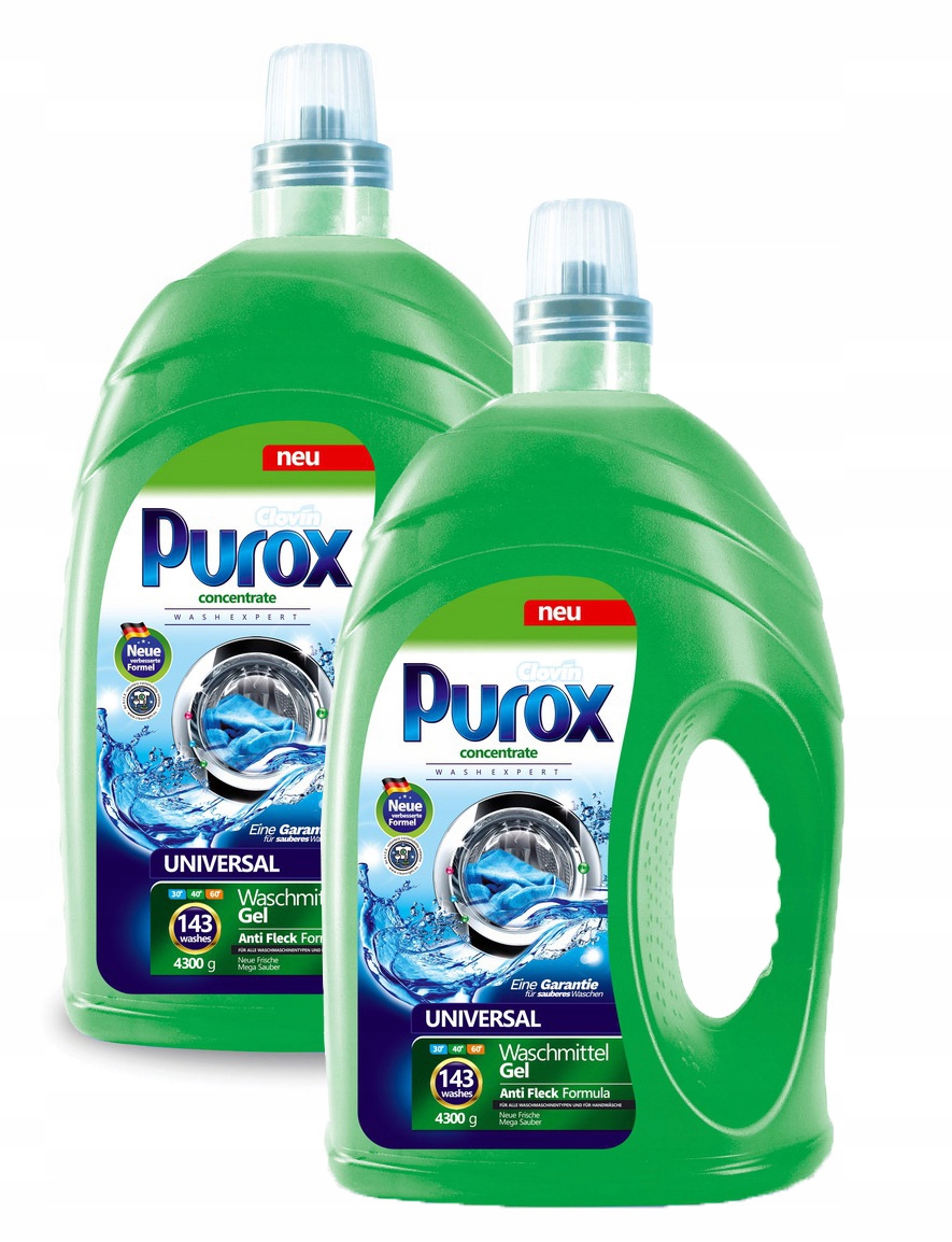 

Niemiecki Żel Do Prania Purox UNIVERSAL2X4,3L286pr