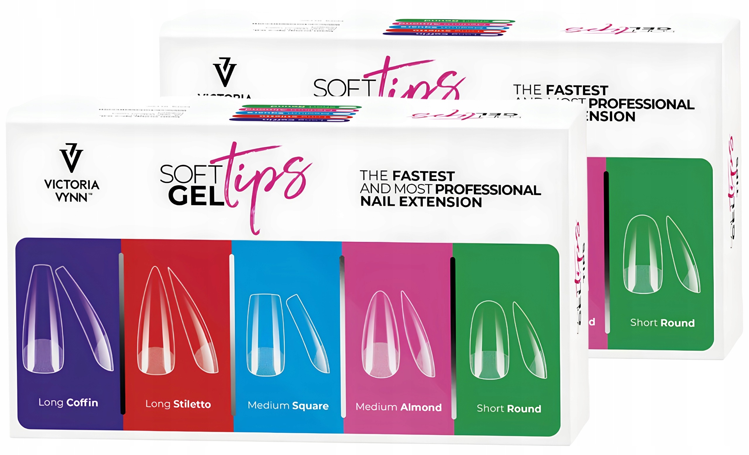 Soft Gel Tips Medium Almond tipsy do paznokci