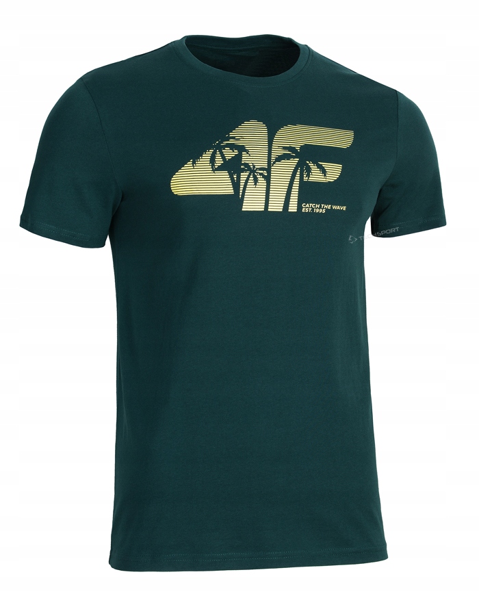 

4F Męska Koszulka T-shirt Bawełna / rozm L