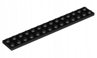 

Lego Black Plate 2 x 14 91988 1 szt