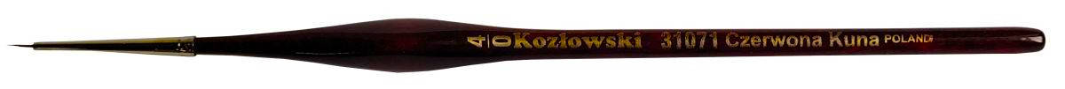 

Pędzel Kozłowski 31071 Czerwona Kuna rozmiar 4/0