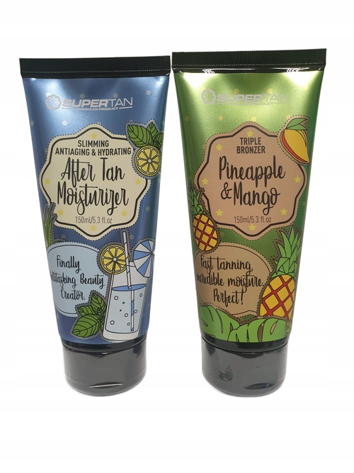Supertan sada krémů před opalováním v soláriu Pineapple Mango AfterTan