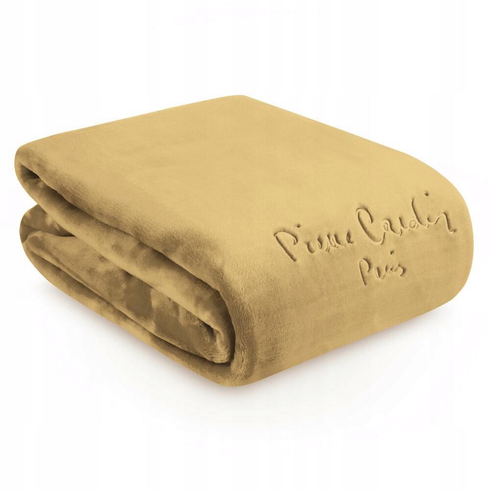 Deka Pierre Cardin 160 x 220 cm teplá žltá mäkká na posteľ a pohovku hrubá