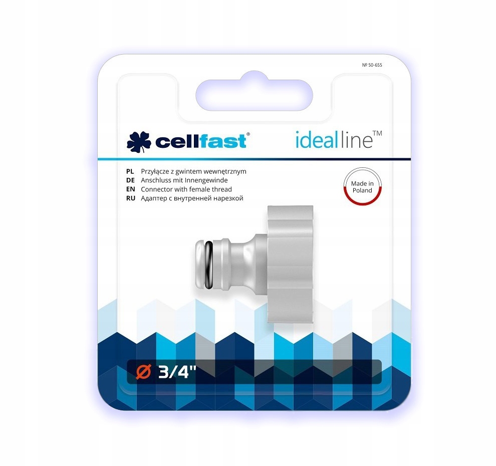 CELLFAST PRZYŁĄCZE Z GWINTEM WEW 3/4 IDEAL 50-655 EAN (GTIN) 5907553505240