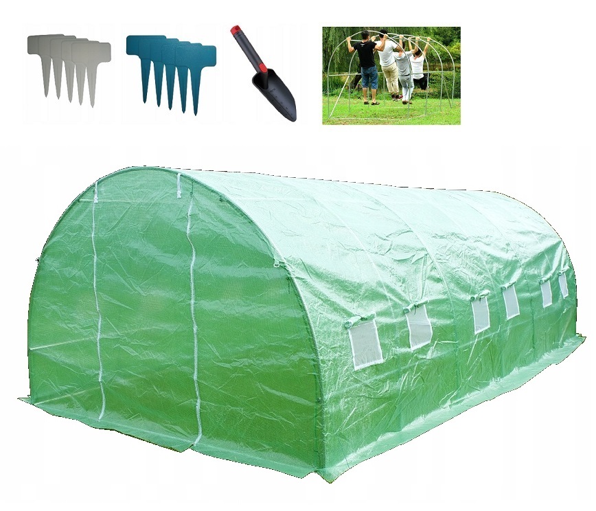 

Tunel Foliowy Ogrodowy Szklarnia 3x6 Mocny 40kg