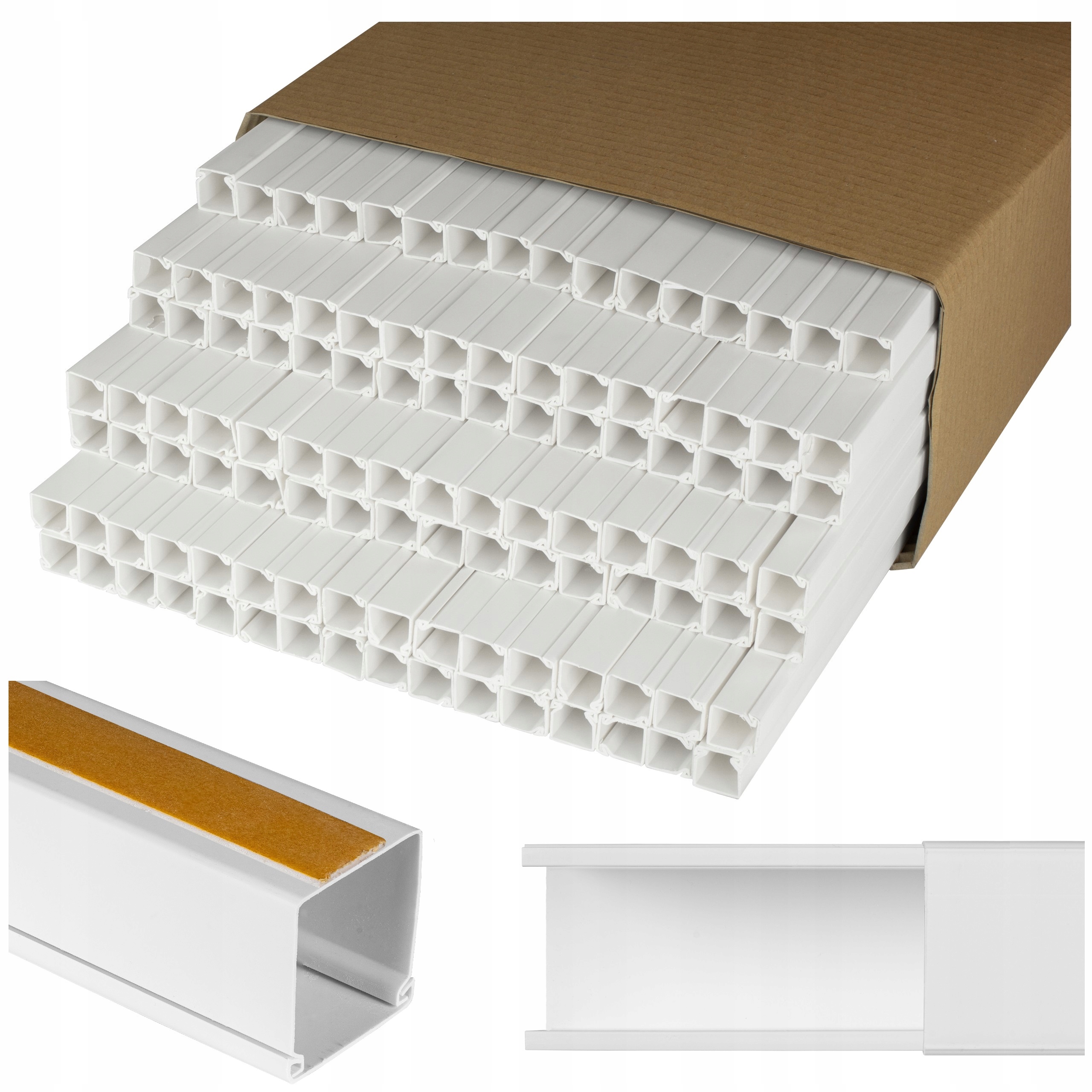 Listwa Kanał Kablowy Bkk 16x16mm 266m (133szt) Korytko Koryto Z Taśmą Neku