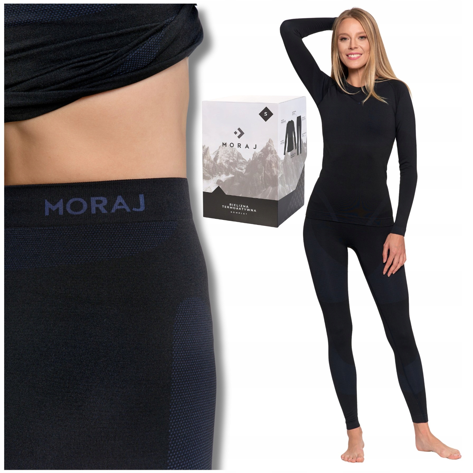 Dámské Termoaktivní Spodní Prádlo Komplet Teplé Oblečení Na Zimu Thermo Moraj XXL