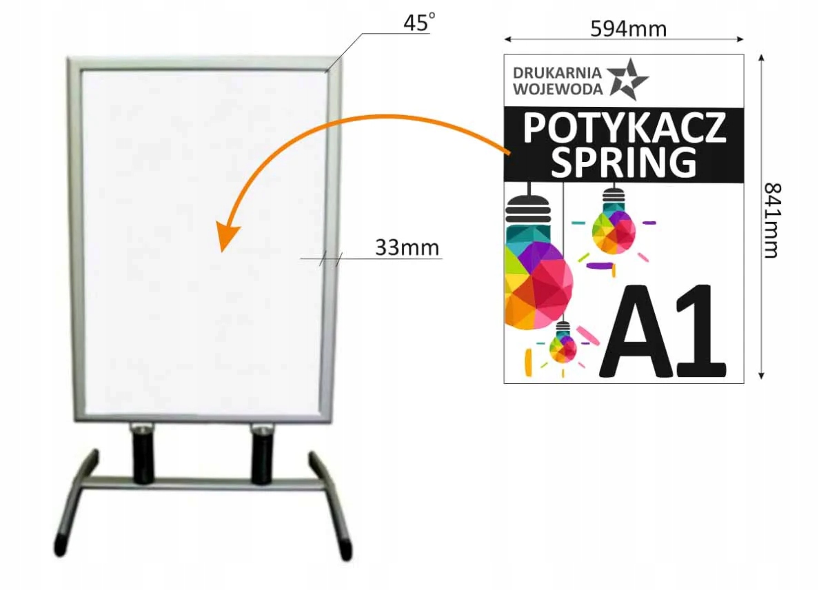 Potykacz Spring A1 Typ dwustronny