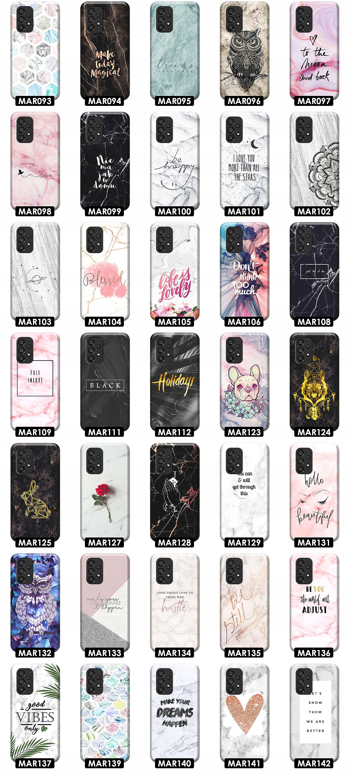 ETUI PREMIUM DO SAMSUNG A53 A53 5G WZORY JAKOŚĆ Typ plecki