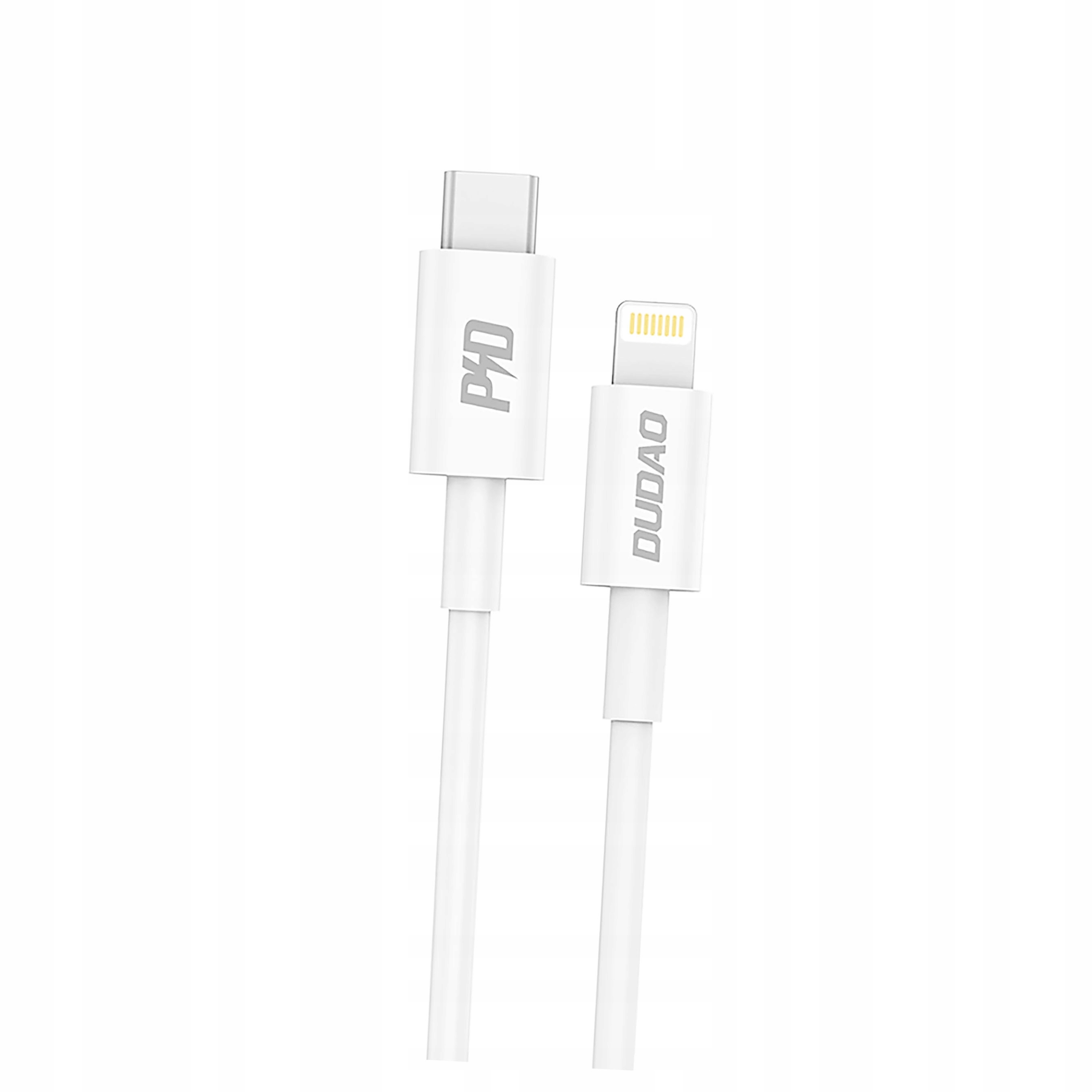 Kabel Dudao L6X Usb-c Lightning Pd 20W 1m biały