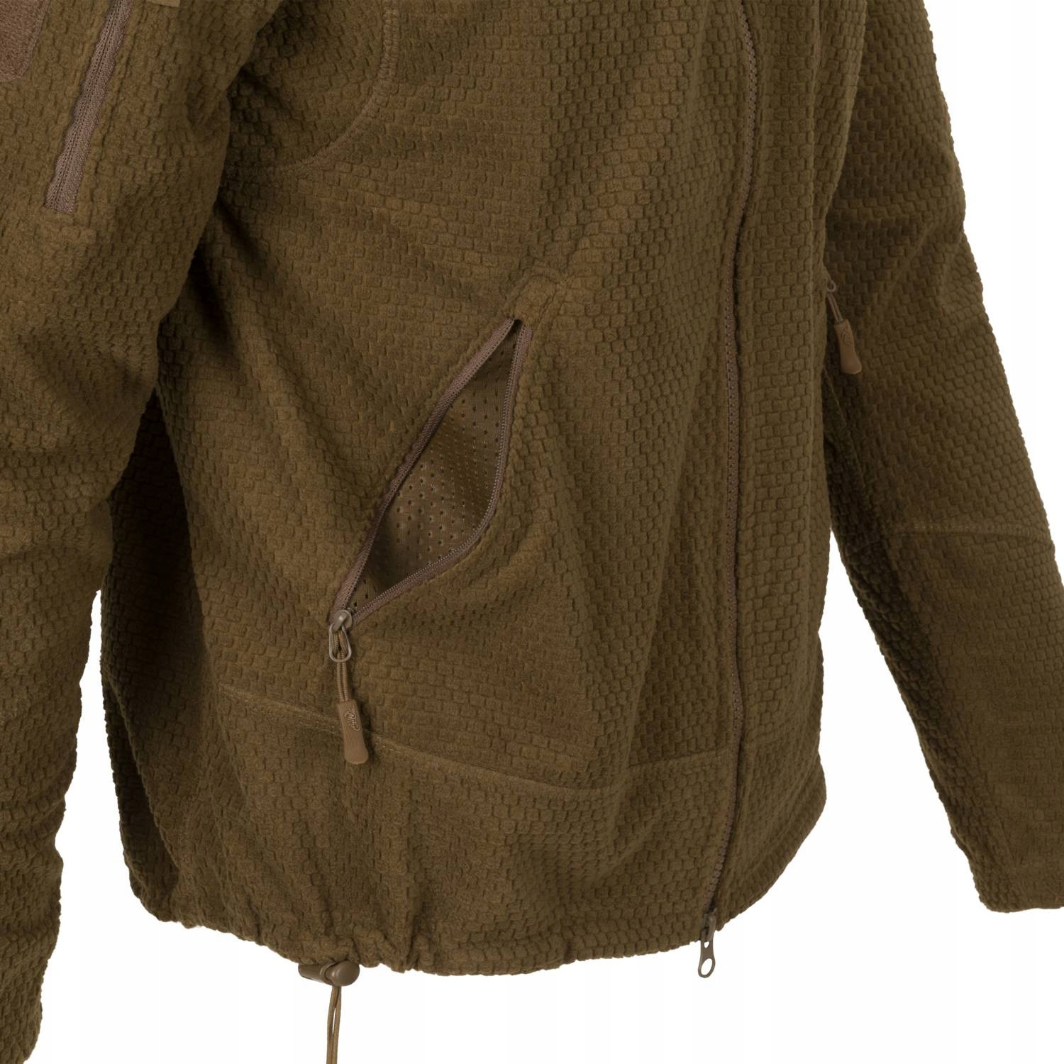 Bluza Polar Helikon Alpha Tactical - Coyote L Dekolt stójka