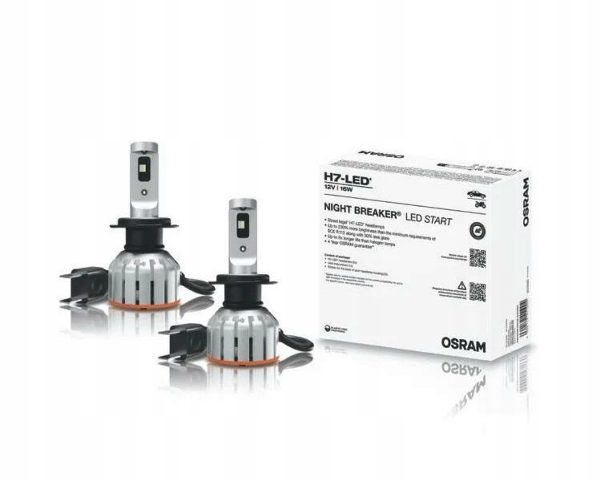 Osram H7 Night Breaker Led Start 230% s homologáciou Profi verzia 2ks 64210DWN