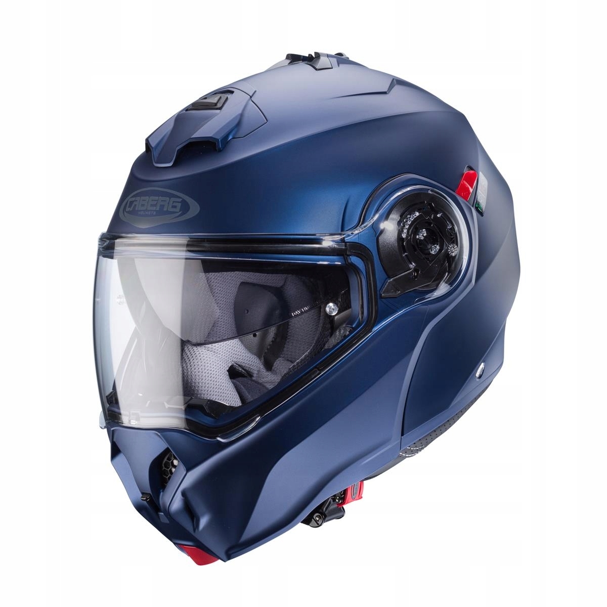 Caberg Výpredaj Čeľusťová Prilba Flip-up Model Duke Evo Solid Farba Modrá